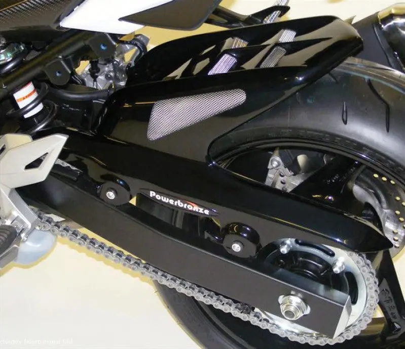 Suzuki Gsx-S750 15-2016 Gloss White & Silver Mesh Rear Hugger Powerbronze 2