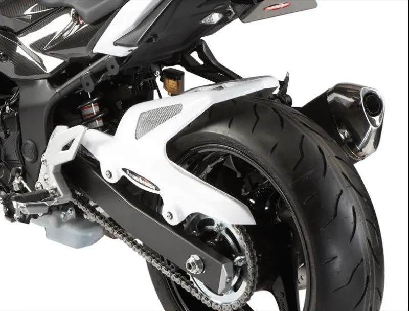 Suzuki  Gsx-S750  15-2016 Matt Black & Silver Mesh Rear Hugger Powerbronze 1