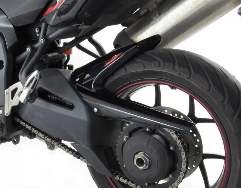 Triumph Tiger 1050 Sport 13-20 Matt Black & Silver Mesh Rear Hugger By Powerbronze 1