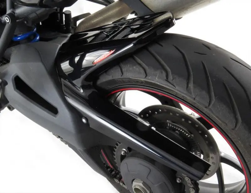 Triumph Tiger 1050 Sport 13-20 Carbon Look & Silver Mesh Rear Hugger By Powerbronze 1