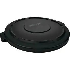 Brute® Flat Lid For 44 Gallon Round Trash Container, Black - Rcp264560bla 1