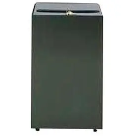 Witt Steel Square Secure Document Container, 32 Gallon, Black 1