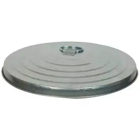 Witt Industries Galvanized Steel Lid For 10 Gallon Trash Can, Silver 1