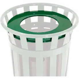 Global Industrial™ Steel Flat Lid For 36 Gallon Trash Can, Black 1