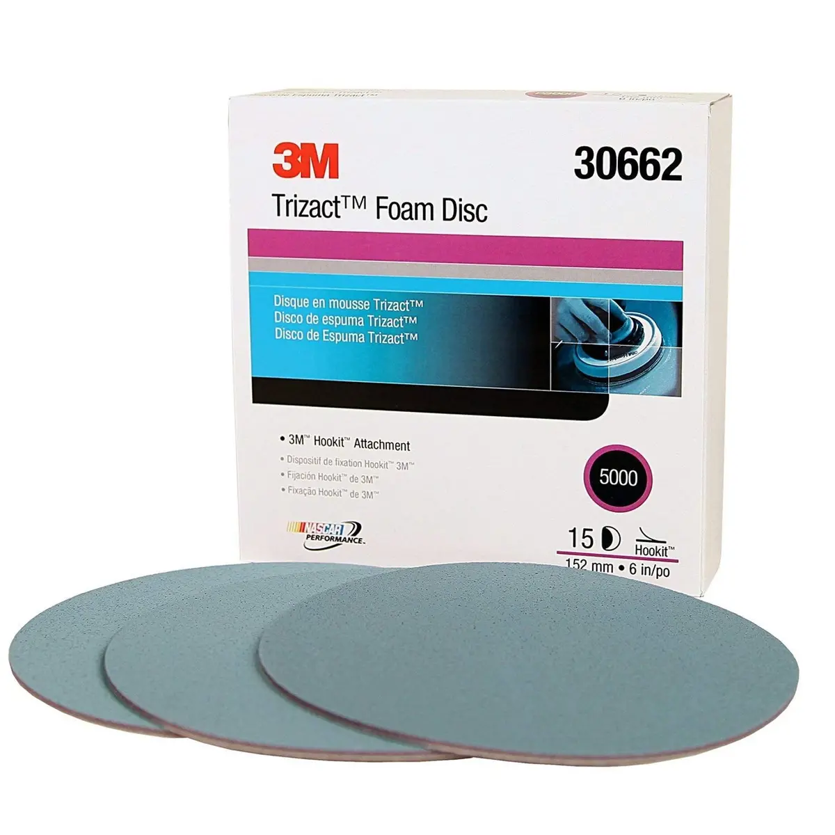 3M 443Sa Trizact Foam P5000 – 6” Disc. 1