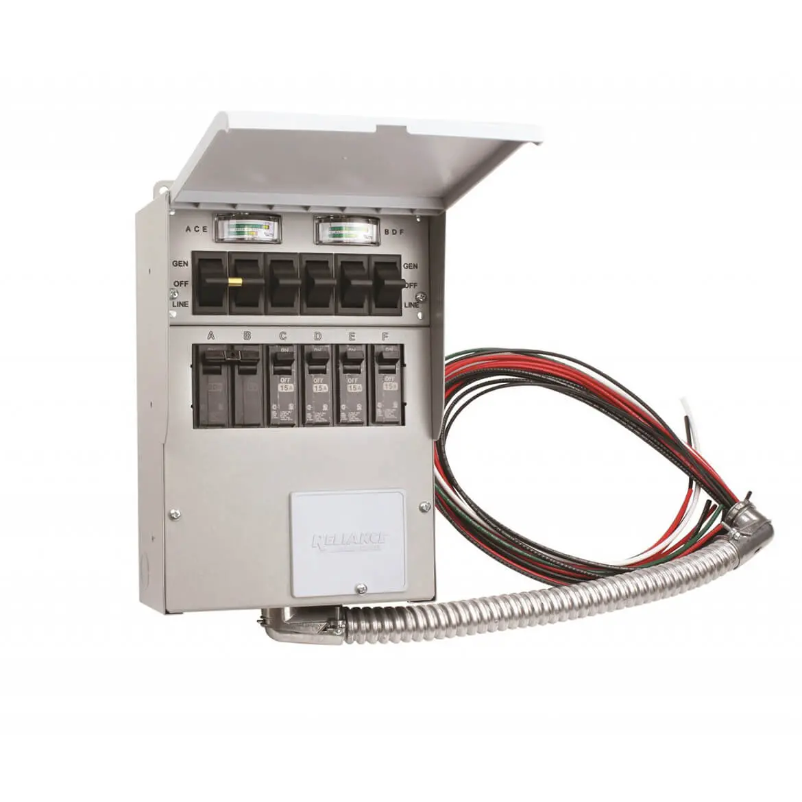 Reliance 306C 120/240-Volt 30-Amp 6-Circuit Pro/Tran Indoor Transfer Switch 1