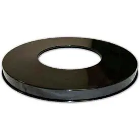 Witt Industries Steel Open Flat Lid, Black 1