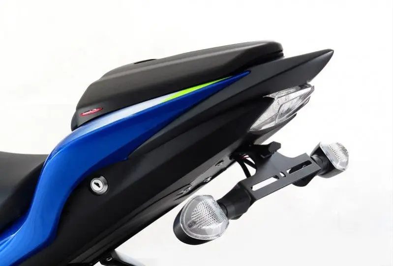 Suzuki Gsx-S1000 15-2020 Matt Black & Silver Mesh Seat Cowl Seat Hump Powerbronze Rrp £90. 2