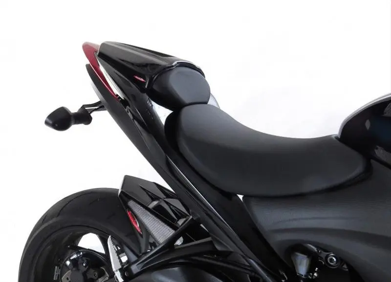 Suzuki Gsx-S1000 R 15-2021 Gloss Black & Silver Mesh Seat Cowl Seat Hump Powerbronze Rrp £90 1