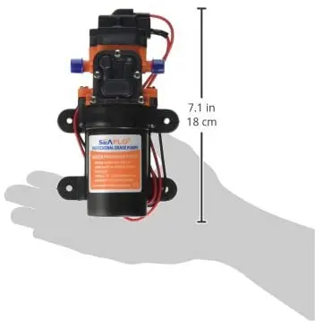 Seaflo 12 V 1,2 Gpm 35 Psi Presión De Agua Bomba De Diafragma 1