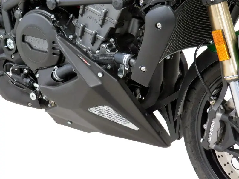 Benelli 752S 2020-2023 Belly Pan Gloss Black With Silver Mesh Powerbronze.Rrp £172 2