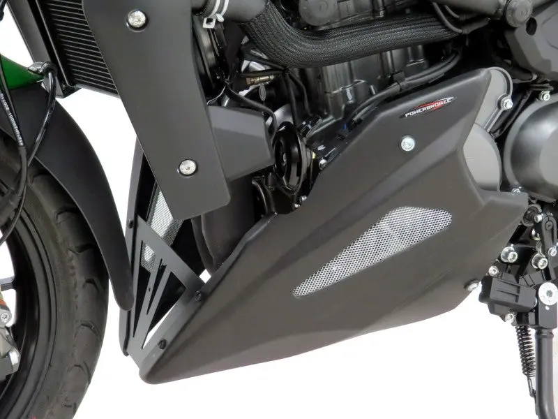 Benelli 752S  2020-2023 Belly Pan Gloss Black With Silver Mesh Powerbronze.Rrp £172 1