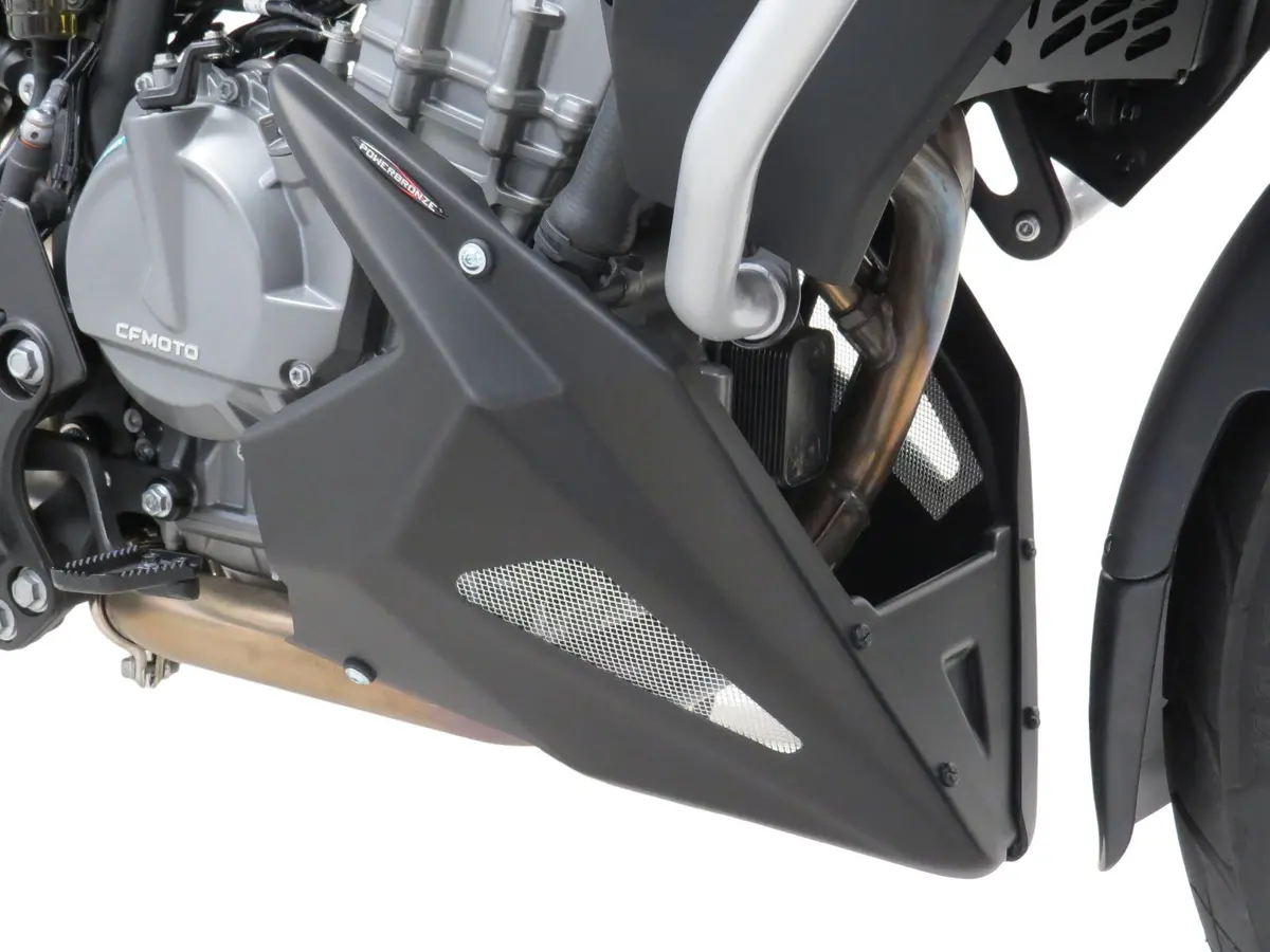 Cf Moto 800Mt Sport  2022-2025 Belly Pan Carbon Look With Silver Mesh Powerbronze Rrp £172 1