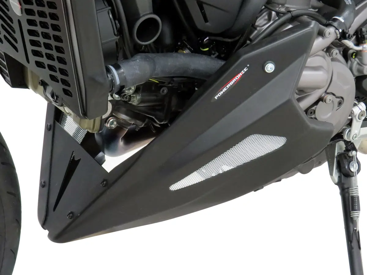 Ducati Monster 950 2021-2024 Belly Pan Matt Black With Silver Mesh Powerbronze.Rrp £160 2