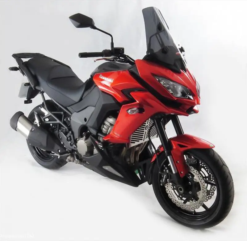 Kawasaki Versys 1000  2012-2018 Belly Pan  Gloss Black With Silver Mesh By Powerbronze 1