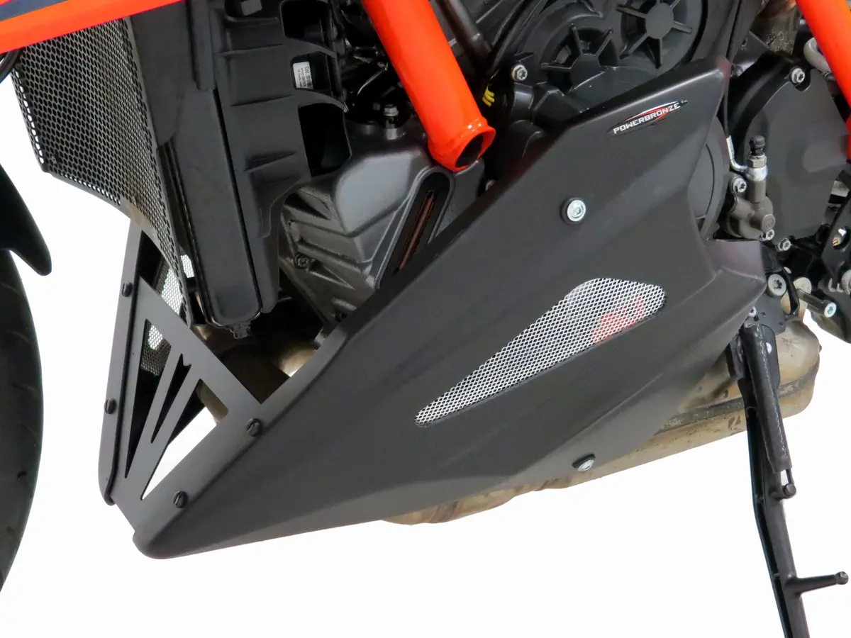 Ktm 1290 Superduke R 20-2024 Belly Pan Carbon Look & Silver Mesh Powerbronze Bsb. 1