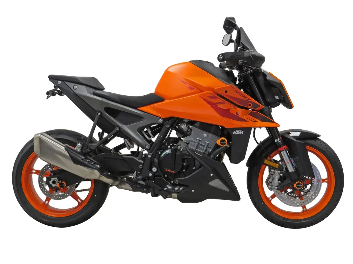 Ktm 990 Duke R  2025 > Belly Pan Carbon Look & Silver Mesh By Powerbronze Bsb 1