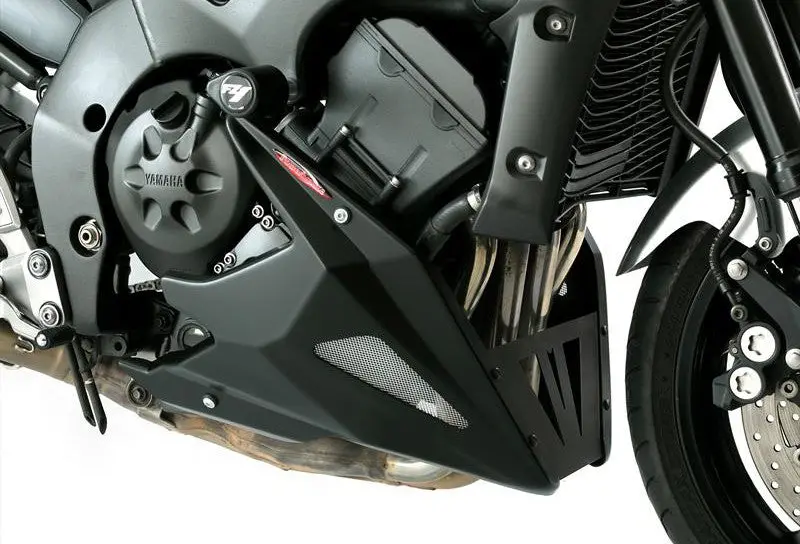 Yamaha Fz-1N & Fz-1 Fazer 06-2015  Belly Pan Gloss Black With Silver Mesh By Powerbronze 1