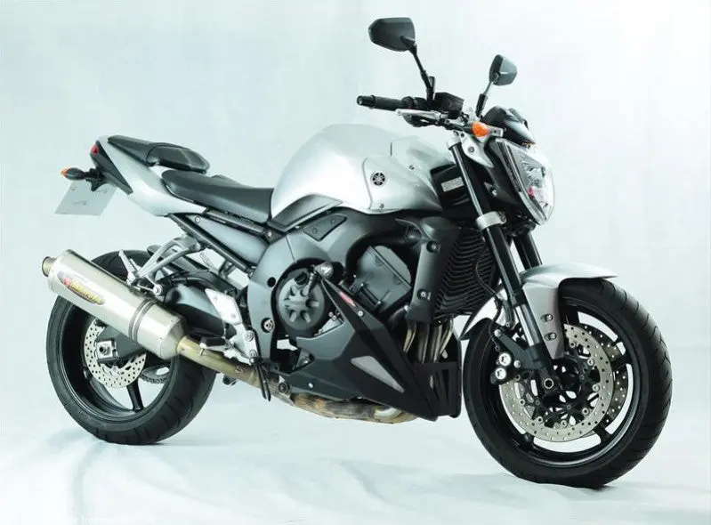 Yamaha Fz-1N & Fz-1 Fazer 06-2015 Belly Pan Gloss Black With Silver Mesh By Powerbronze 2