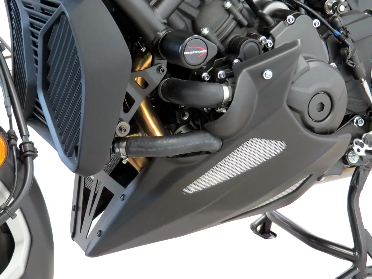Yamaha Niken & Gt 18-2023 Belly Pan Gloss Black With Silver Mesh By Powerbronze..Rrp £172 2
