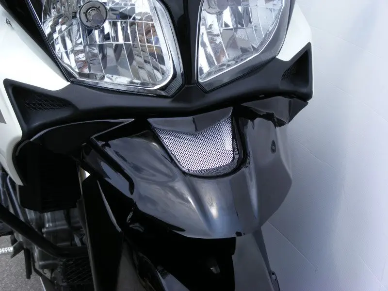 Suzuki Dl650 V-Strom  2004>July 2011 Gloss Black-Silver Mesh Abs Beak By Powerbronze 1