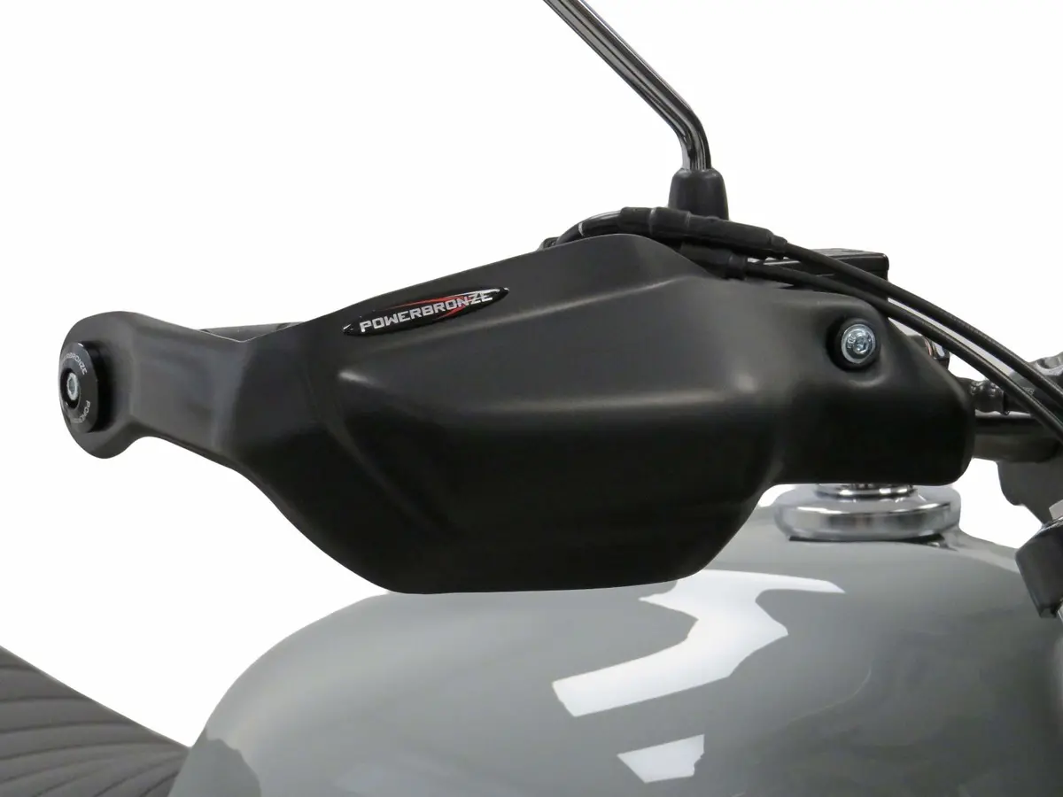 Fits Honda Gb350s   2025 Matt Black Handguard/Wind Deflectors Powerbronze. 1