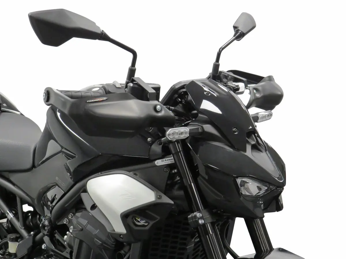 Kawasaki Z900se 2025 Matt Black Handguard/Wind Deflectors Powerbronze 2