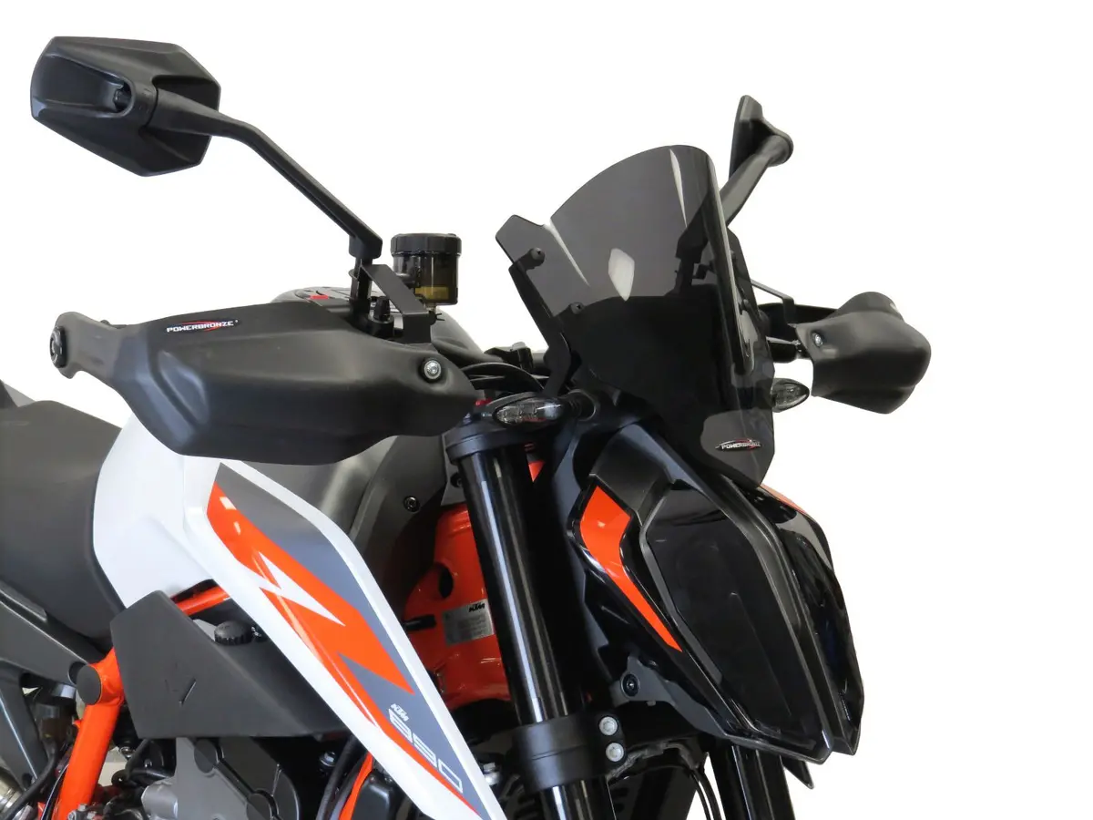 Ktm 890 Duke R  20-2024 Matt Black Handguard/Wind Deflectors Powerbronze 1