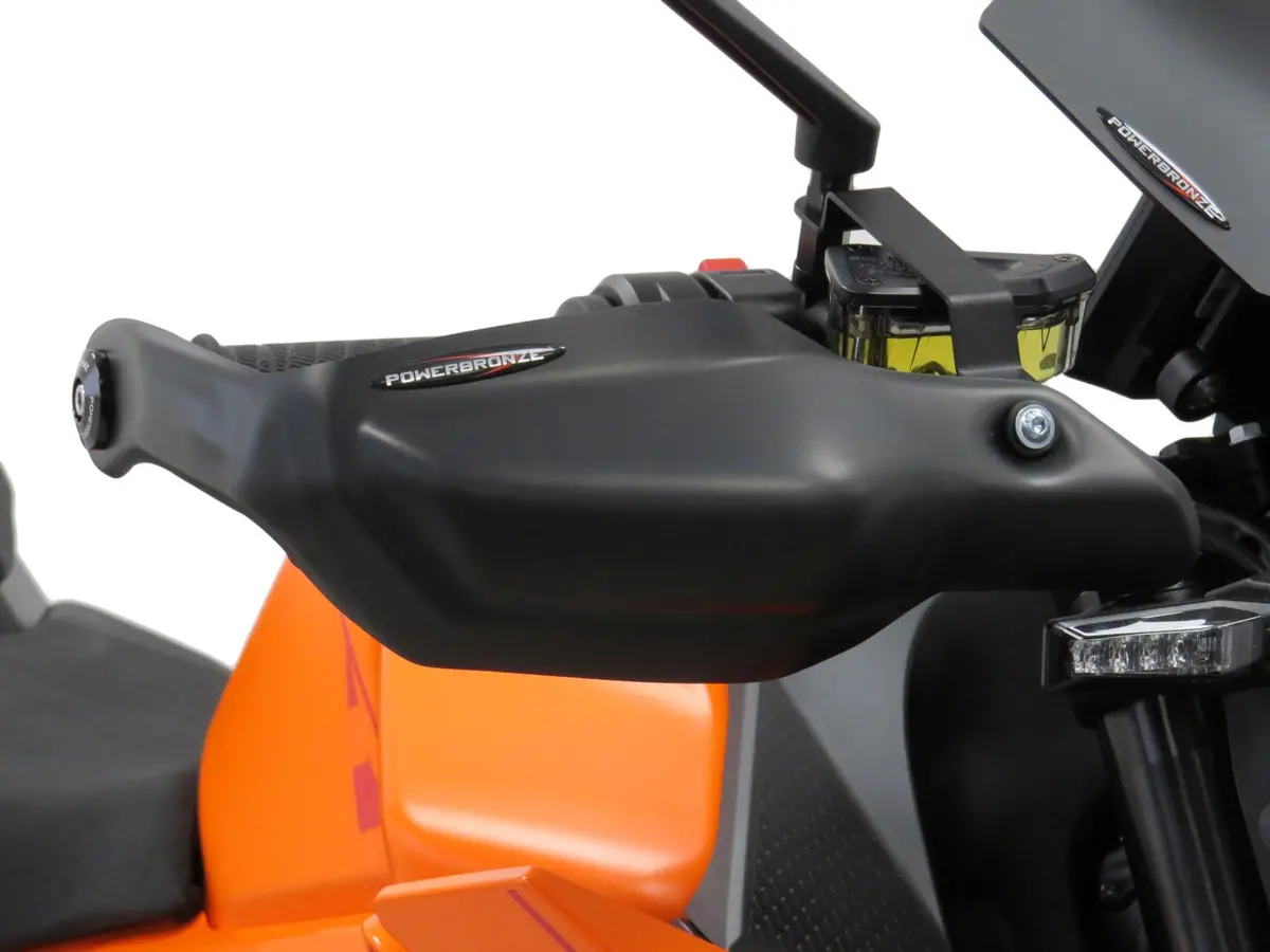 Ktm 990 Duke   24-2025 Matt Black Handguard/Wind Deflectors Powerbronze 1