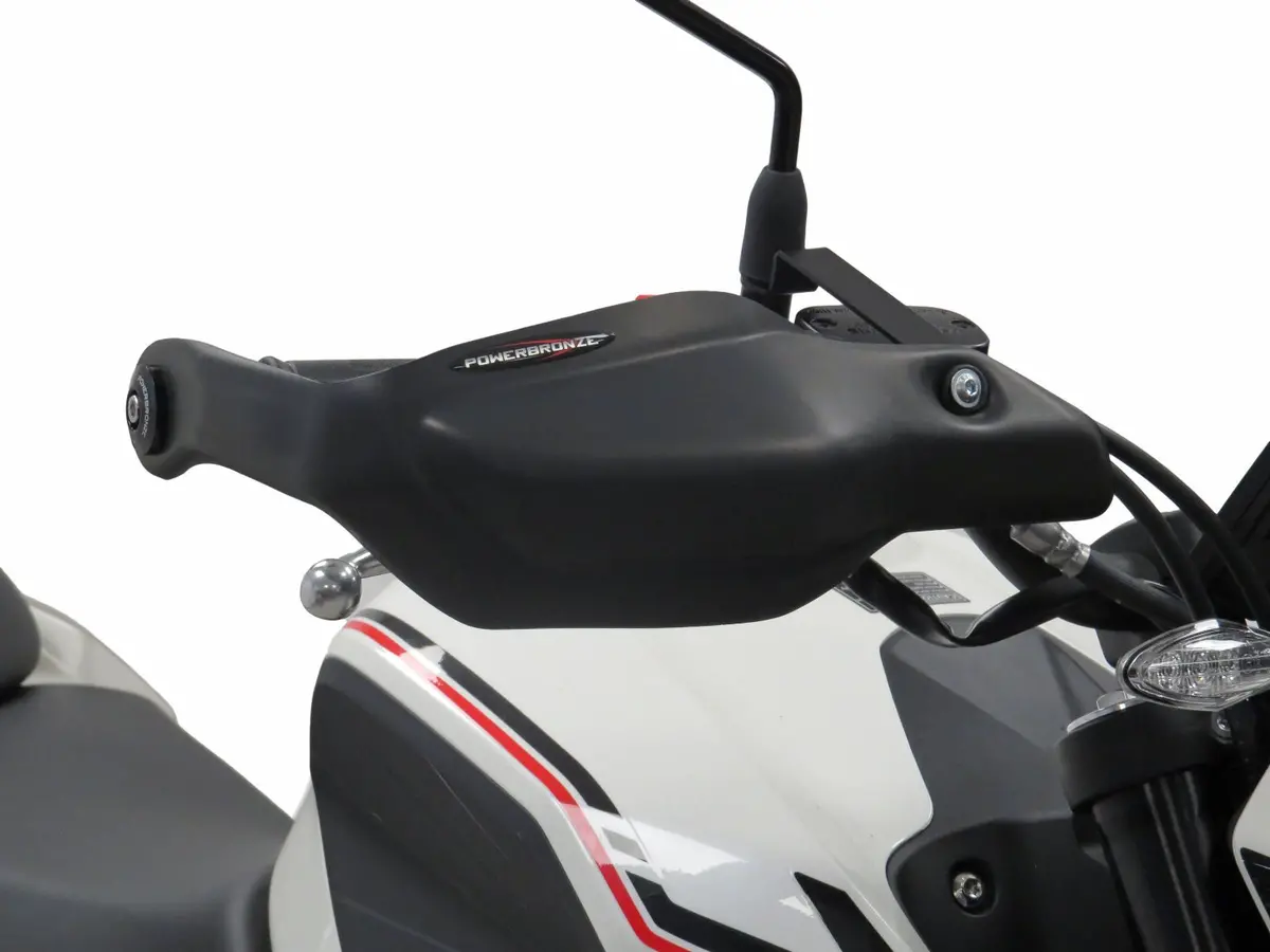 Kove 125R   2024 > Matt Black Handguard/Wind Deflectors Powerbronze 1