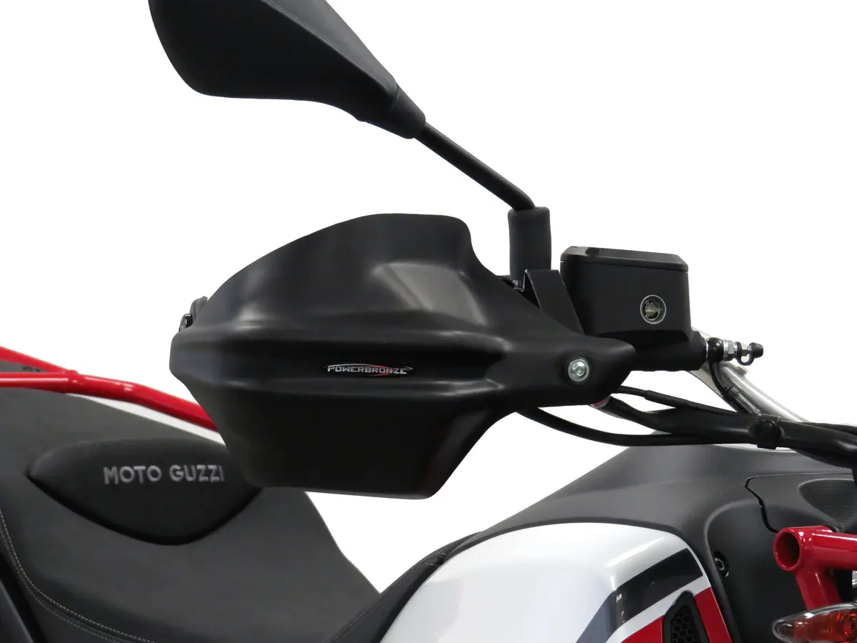 Moto Guzzi V85tt 2019-2023  Matt Black Handguard/Wind Deflectors Powerbronze 1