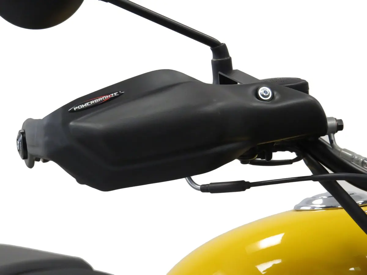Royal Enfield Meteor 350 2021-2025 Matt Black Handguards By Powerbronze 1