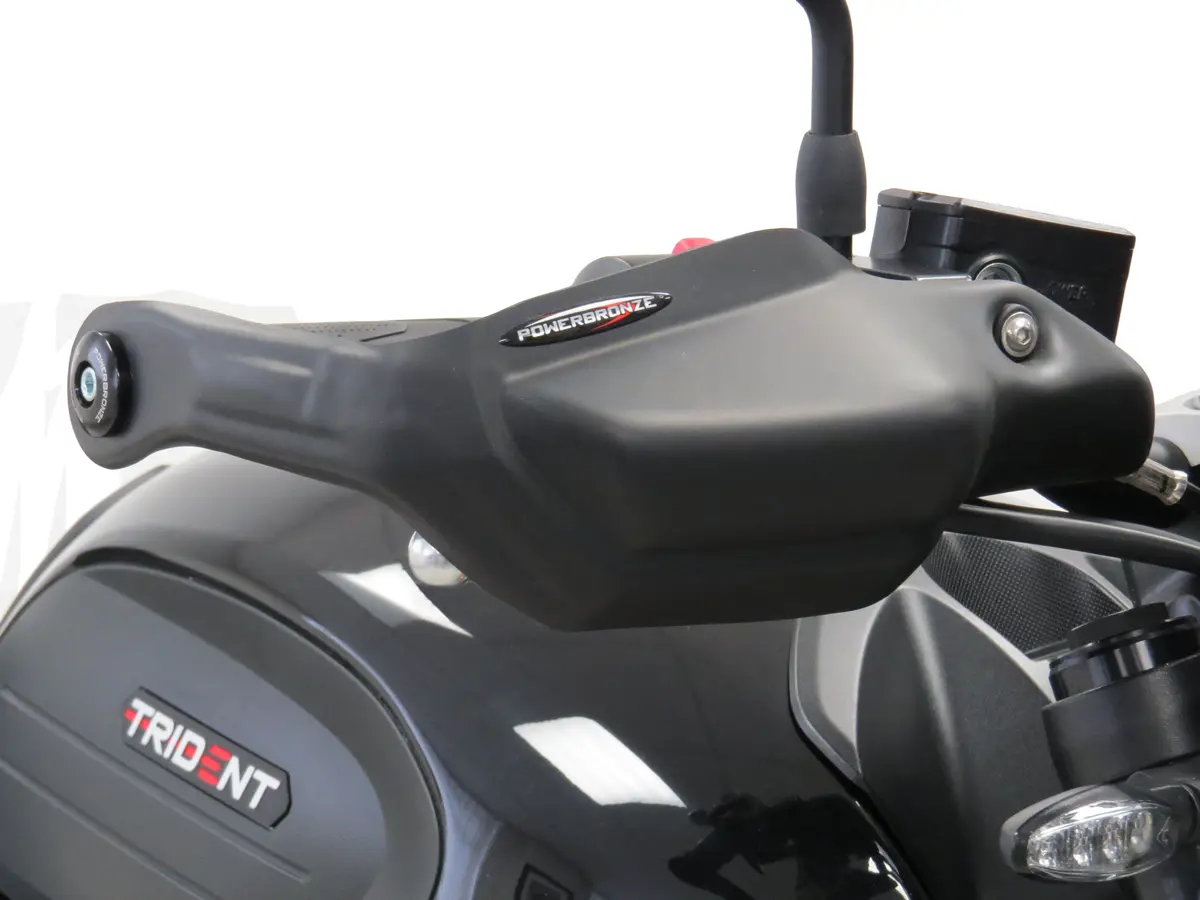 Triumph Trident 660   21-2025  Matt Black Handguard/Wind Deflectors Powerbronze 1