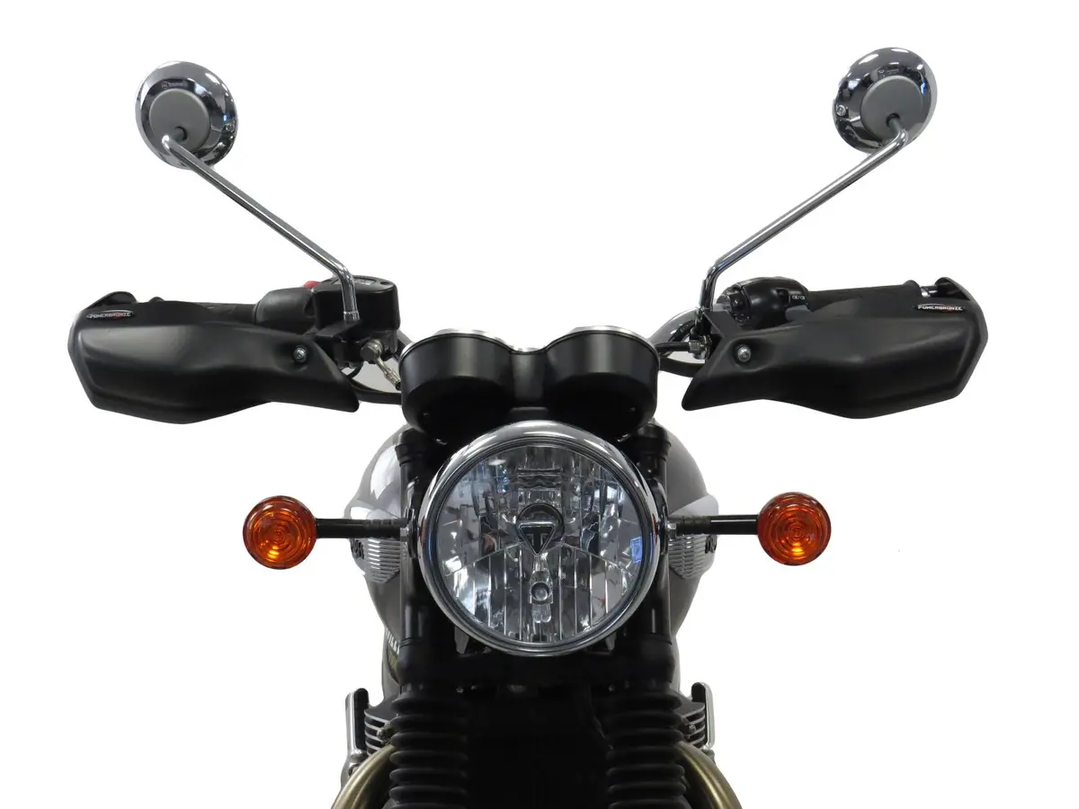 Triumph Bonneville T120 16-2024 Matt Black Handguard/Wind Deflectors Powerbronze 2