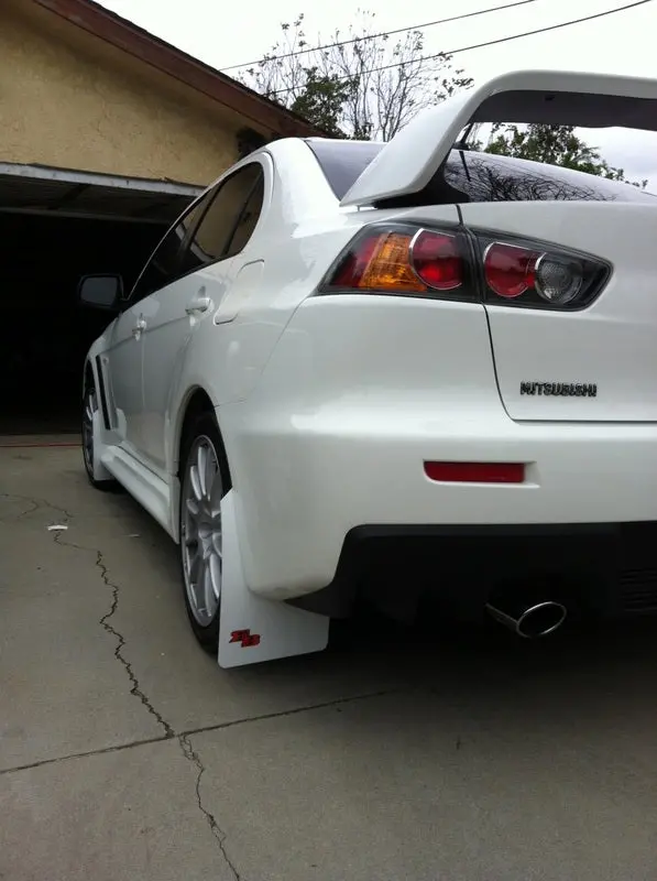 Mitsubishi Lancer Evolution X, Evo X 2008-2016 Rally Mud Flaps 3