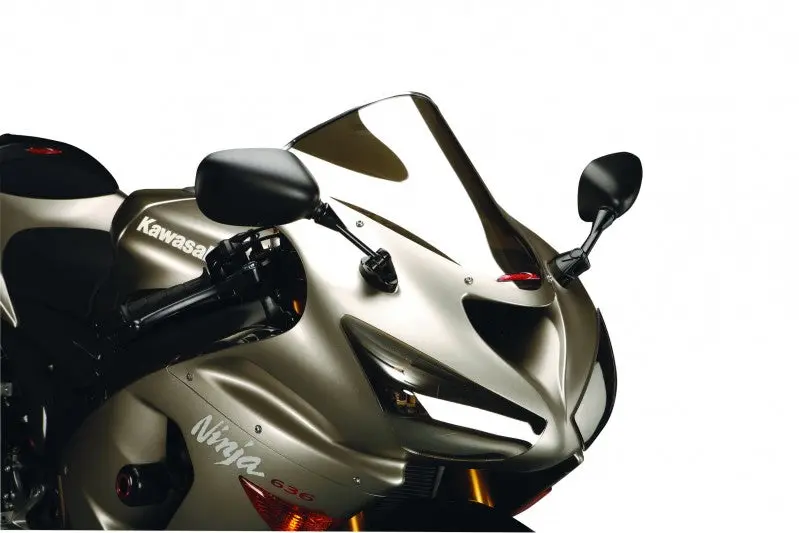 Kawasaki Zx6-R 05-2008 Airflow Dark Tint Double Bubble Screen By Powerbronze. 2