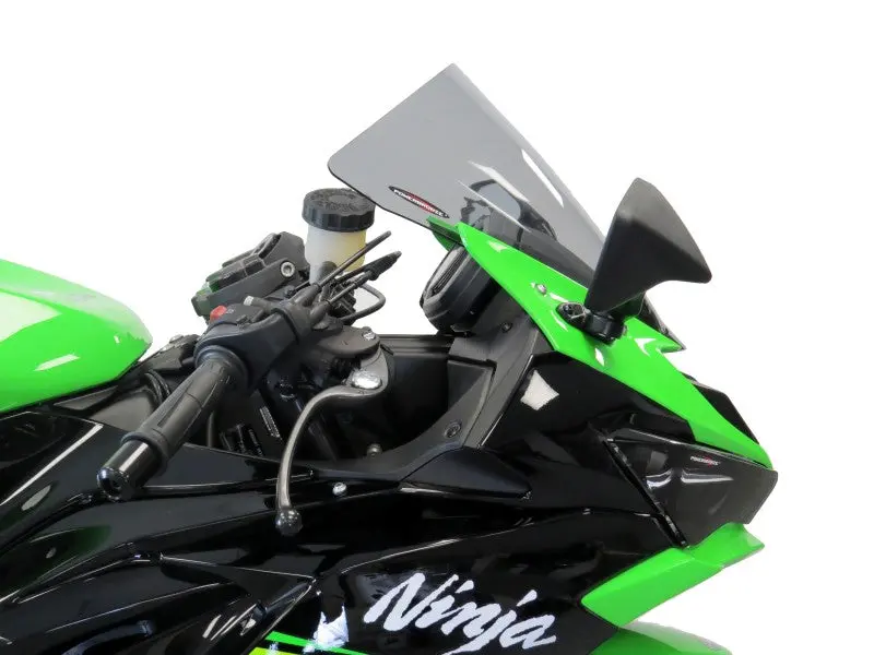 Kawasaki Zx6-R 19-2020 Airflow Light Tint Double Bubble Screen By Powerbronze. 2