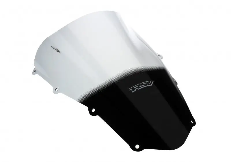 Aprilia Rsv Factory  2004-2008 Airflow Light Tint Double Bubble Screen With Logo Powerbronze 1