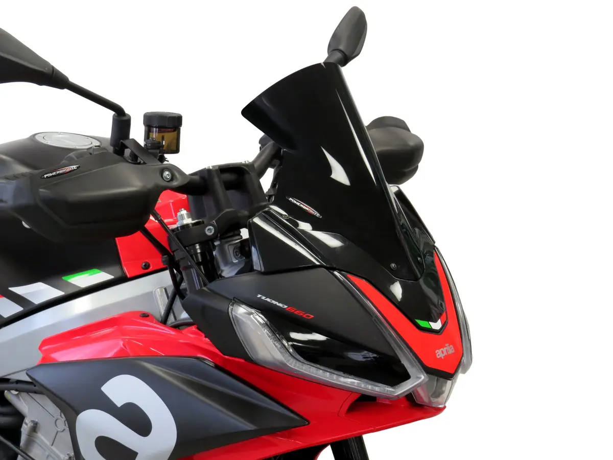 Aprilia Tuono V4 21-2024  Airflow Light Tint Double Bubble Screen Powerbronze 1