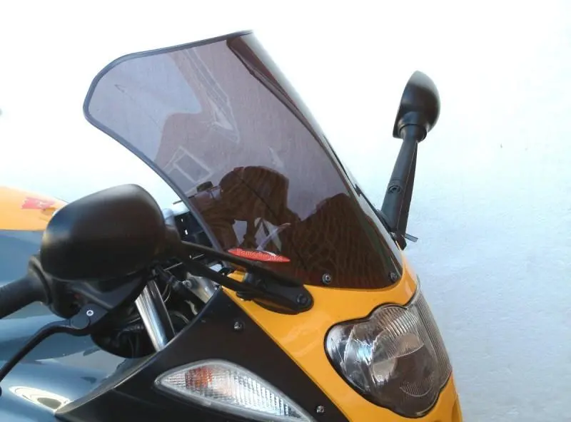 Bmw R1100s  98-2005 Airflow Electric Blue Double Bubble Screen By Powerbronze Rrp £83 1