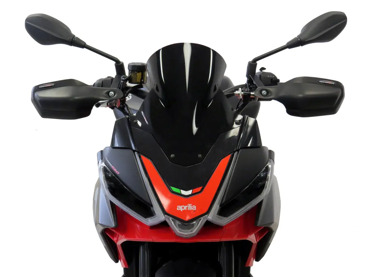 Aprilia Tuono V4 21-2024 Airflow Solid Black Double Bubble Screen Powerbronze 2