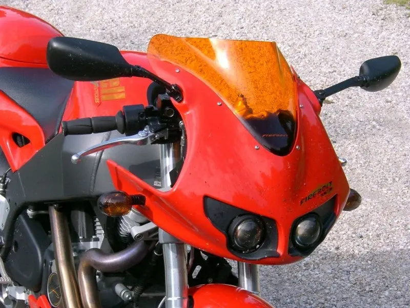 Buell Firebolt 03-2007  Airflow Dark Tint Double Bubble Screen By Powerbronze 1