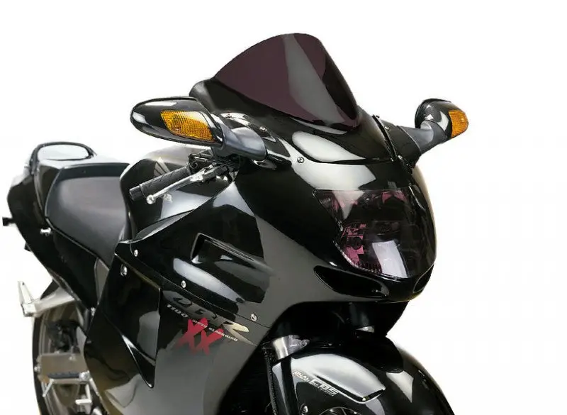 Fits Honda Cbr1100xx Blackbird Airflow Dark Tint Double Bubble Screen By Powerbronze 1