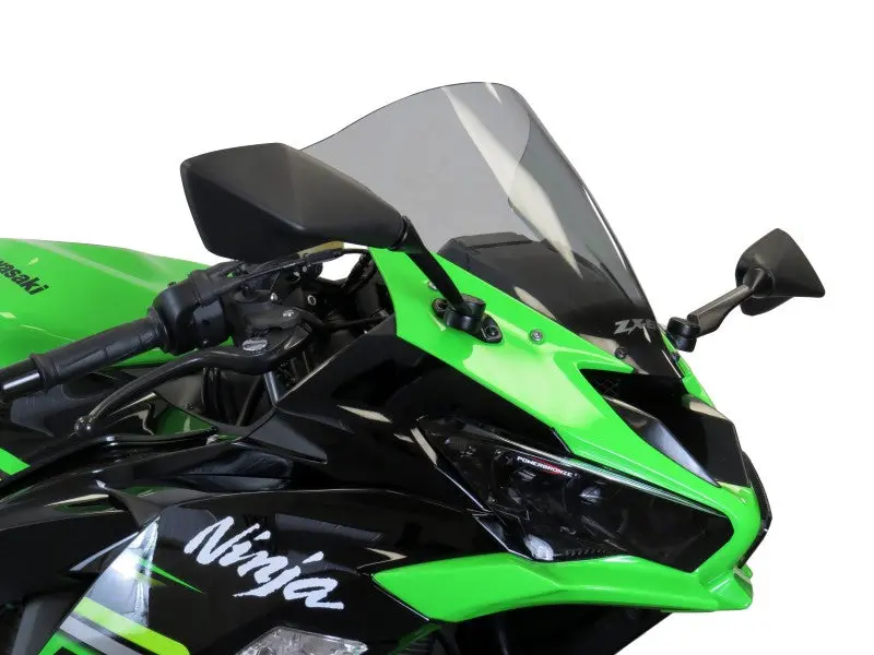 Kawasaki Zx6-R 19-2020 Airflow Light Tint Double Bubble Screen By Powerbronze. 1