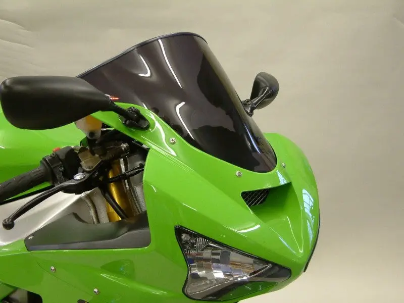 Kawasaki Zx6-R  03-2004  Airflow Dark Tint Double Bubble Screen By Powerbronze 1