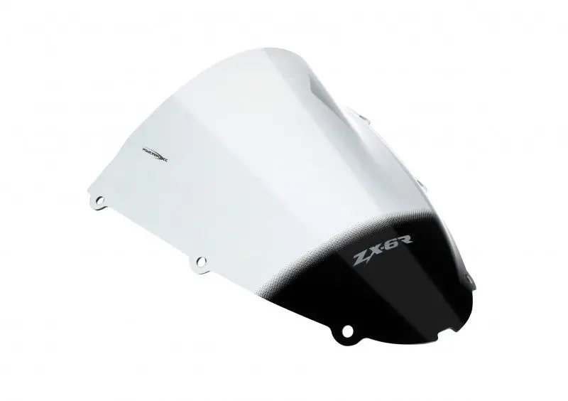 Kawasaki Zx6-R  05-2008  Airflow Dark Tint Double Bubble Screen By Powerbronze. 1