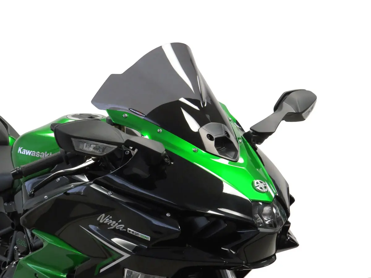 Kawasaki H2 Sx & Se  2023 >  Airflow Dark Tint Double Bubble Screen By Powerbronze. 1