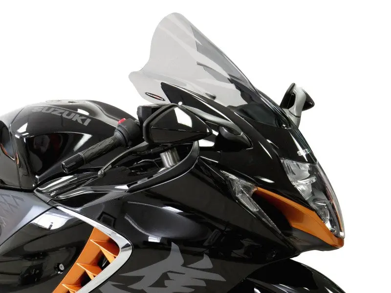 Suzuki Gsx1300r Hayabusa 2021-24 Airflow Blue Double Bubble Screen By Powerbronze 2