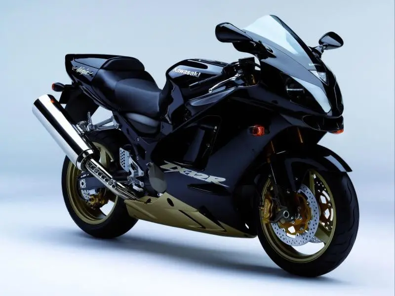Kawasaki Zx12-R   2002-2005   Solid Black Original Profile Screen Powerbronze 1