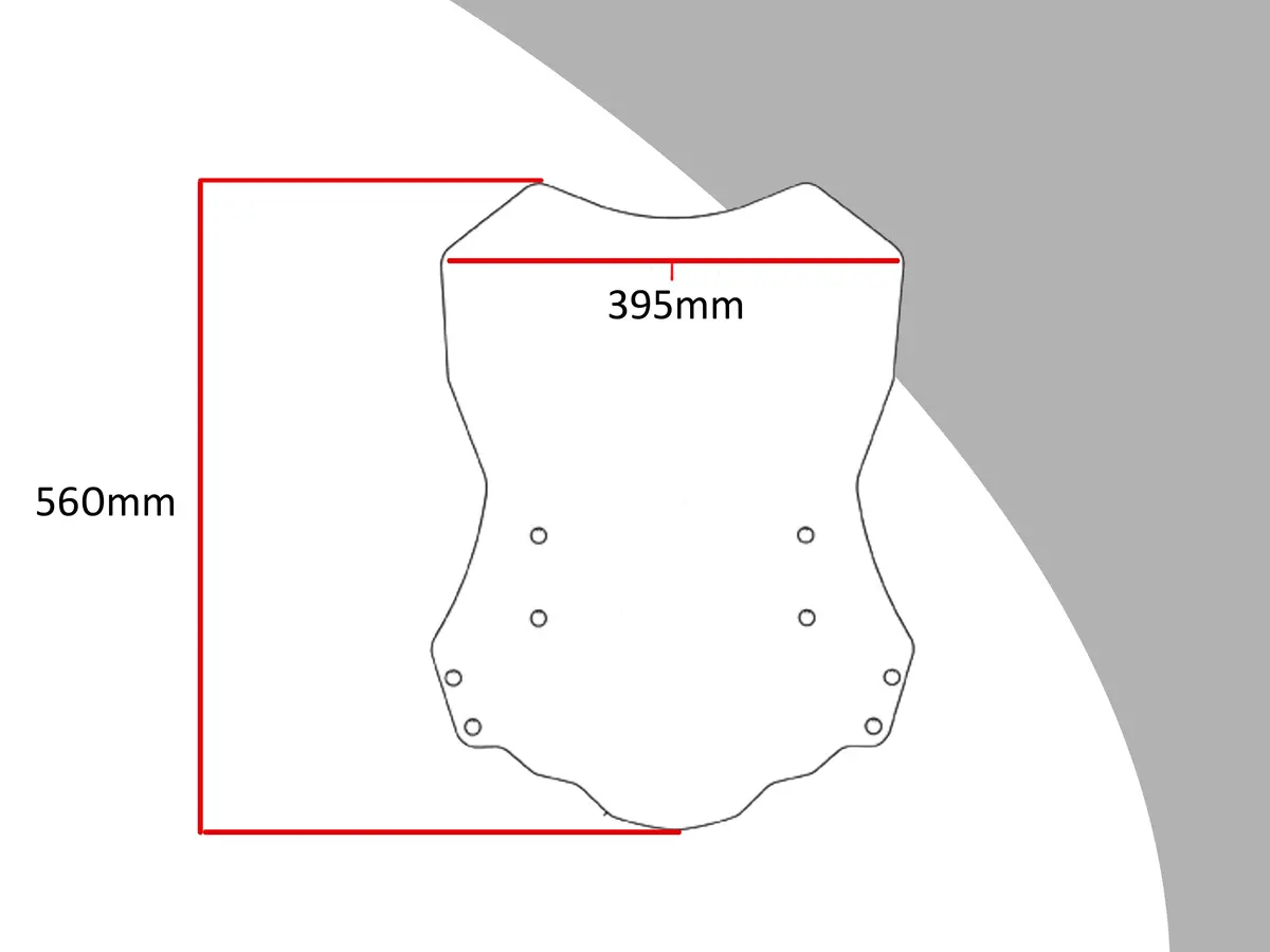 Benelli Trk502 17-2023 Light Tint (560Mm High)Flip/Tall Screen By Powerbronze. 2